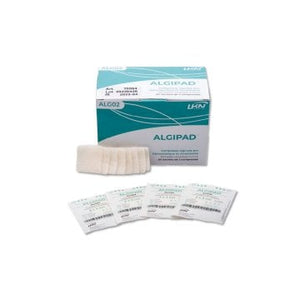 Algipad Blutstillende Alginat-Kompresse Steril (3 x 3 cm) (50 x 2 Stück) – Trusetal Verbandstoffwerk