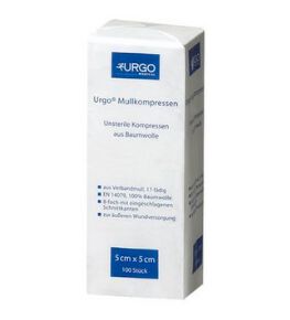 Urgo Mullkompressen 100 Prozent Baumwolle Steril und Unsteril Wundversorgung – URGO