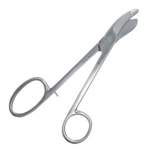 Gips- und Kleiderschere, nach Bruns, gezahnt, 24 cm – Zepf Medical Instruments