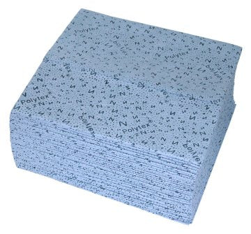 Polytex Nasswisch-Tücher, blau, 40 x 42 cm, 420 Tücher – ZVG Zellstoffvertriebs