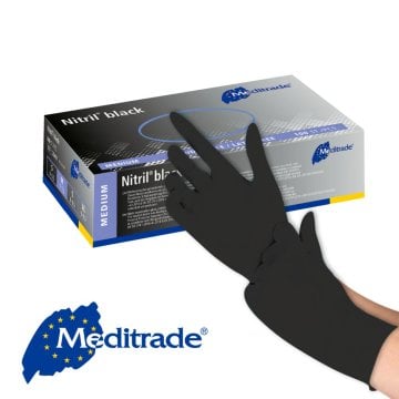 Meditrade Nitril® BLACK Untersuchungshandschuhe – Meditrade