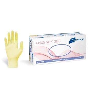 Meditrade Gentle Skin® GRIP Latex-Untersuchungshandschuhe – Meditrade