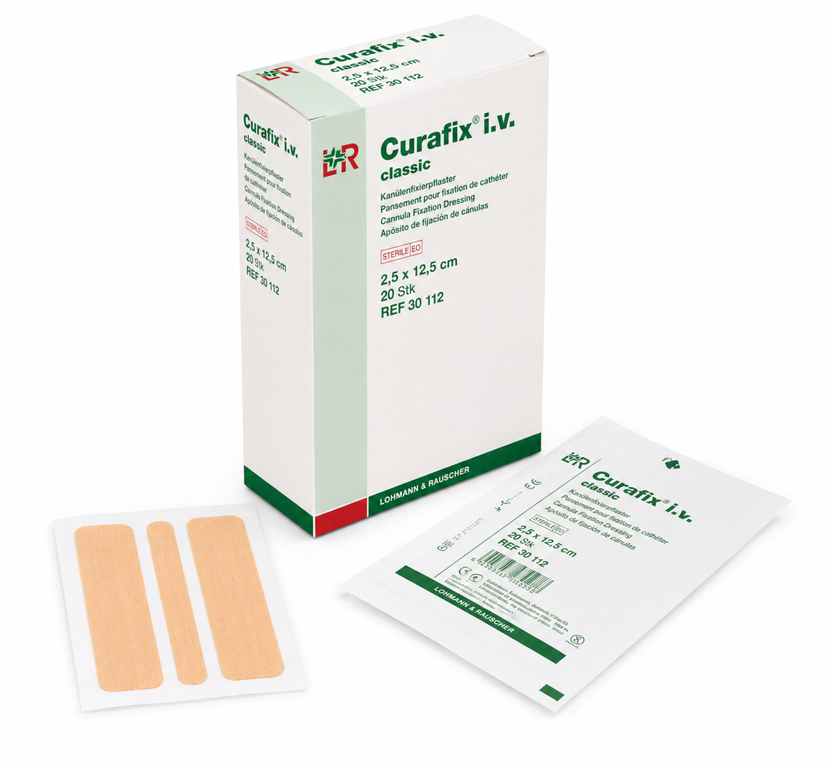 Curafix i.v. classic Kanülenfixierpflaster (2.5 x 12.5 cm) (20 Stück)