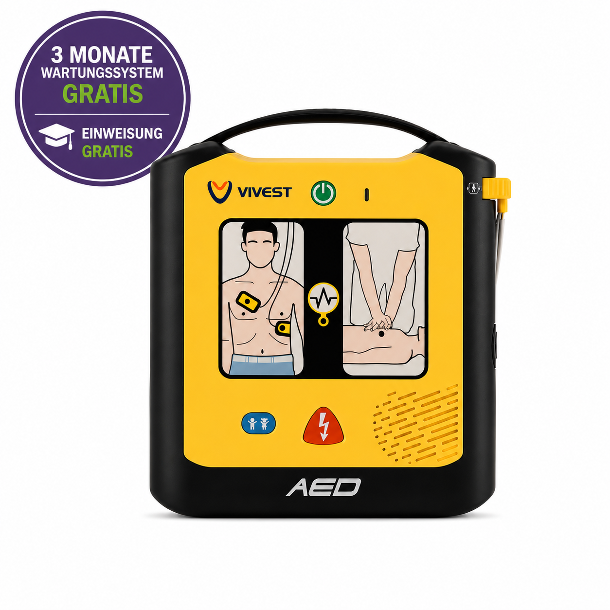 ViVest PowerBeat X1 AED inkl. Einweisung & Wartungssystem