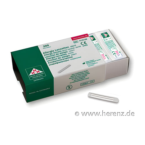 Allergie-Test-Lanzetten steril (200 Stück) – HERE