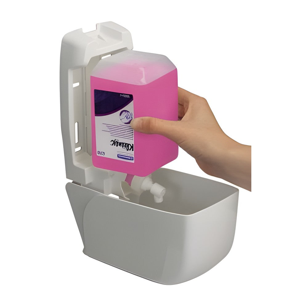 Aquarius Spender für 1 Liter, Kunststoff, weiß, H23,5 x B11,6 x T11,4cm – Kimberly-Clark