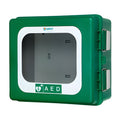 ARKY outdoor AED Wandschrank mit Alarm und Heizelement, 24 V-Netzteil (34 x 40 x 20 cm) – Arky