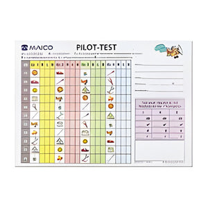 Auswerteblock/Tonaudiogrammblock Pilotentest, 5 Block á 50 Blatt – Diatec Diagnostics