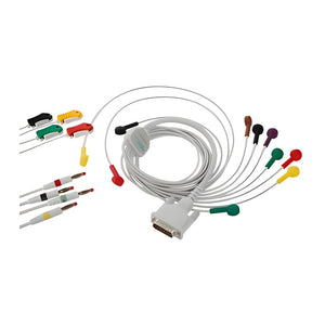 CardioPart 12 Patientenkabel 10-adrig Druckknopf (1,05 m) – Amedtec Medizintechnik Aue