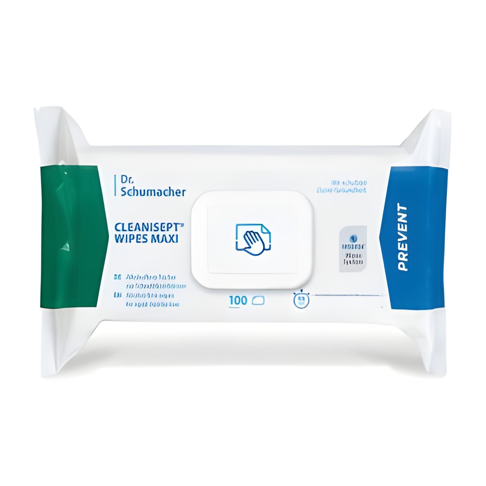 Cleanisept Wipes maxi Flächendesinfektion Flowpack (20 x 22cm) (100 Stück) – Dr. Schumacher