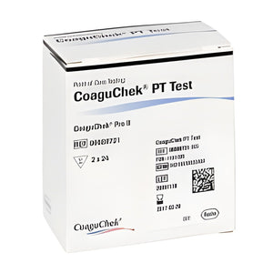 CoaguChek PT Teststreifen für CoaguChek Pro II Set (2x24 Stück) – Roche