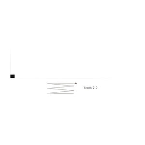 EKG-P. für Nihon-Kohden ECG-9130 ECG-2350 Faltlage 210 Blatt (210 mm x 140 mm) – Diagramm Halbach