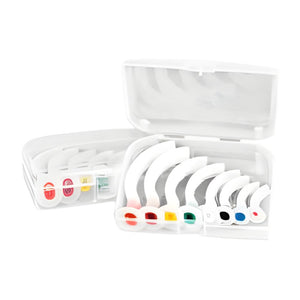 Guedeltuben-Set Mit Box Je 1 Tubus Gr. 000, 00, 0, 1, 2, 3, 4, 5. Farbcodiert – Servoprax
