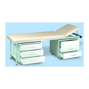 Schrankwagen weiß fahrbar 2 Schubladen (B x H x T) (600 x 540 x 550 mm) – AGA Sanitätsartikel