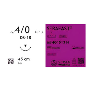 Serag-Wiessner SERAFAST Nahtmaterial Monofiler Faden Resorbierbar Ungefärbt – Serag Wiessner