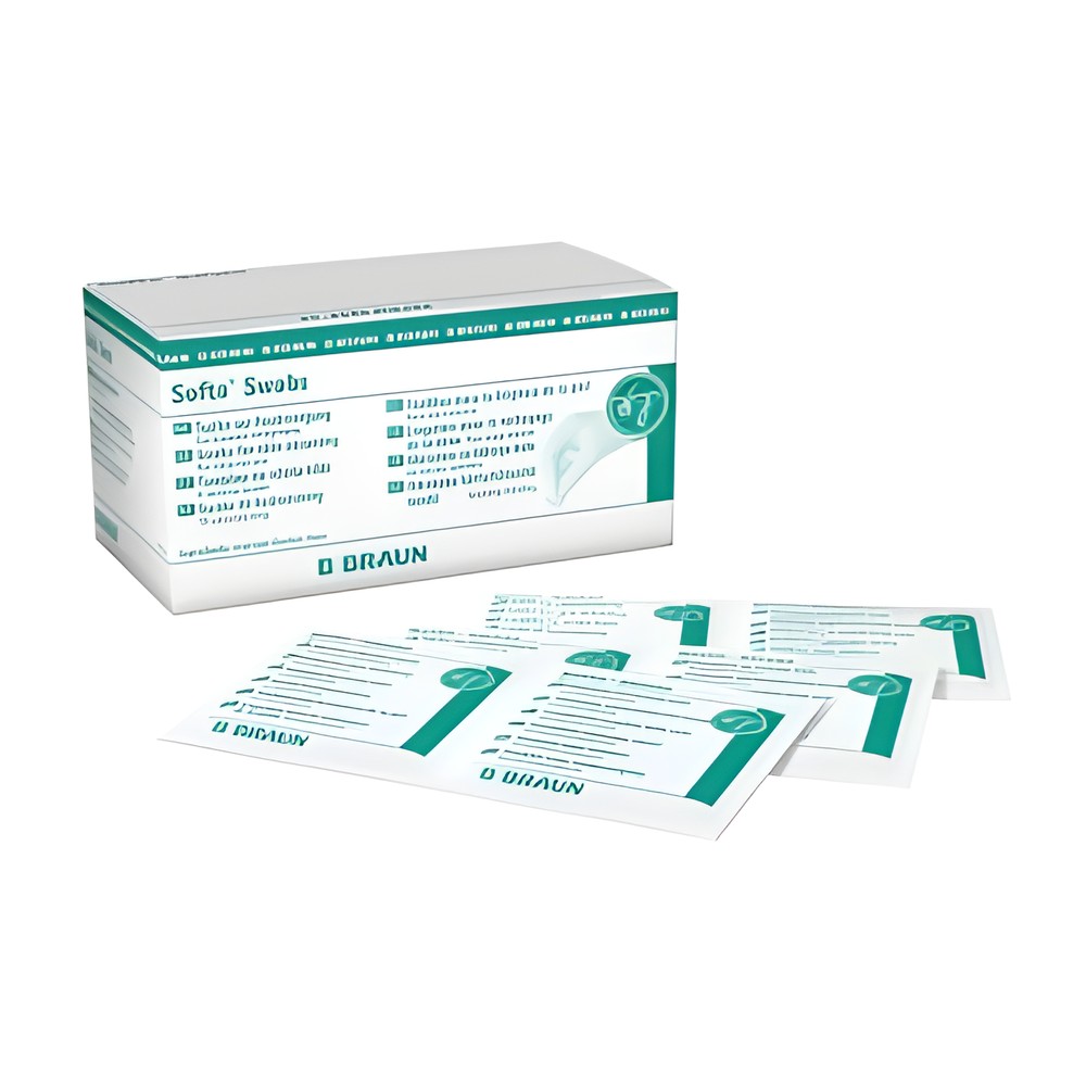 Softa Swabs Alkoholtupfer (65 x 30 mm) (100 Stück) – B. Braun