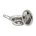 Stechbecken mit Knopfdeckel Stationsqualität, Edelstahl, Ø 30 cm autoklavierbar - Kein… – Saleem