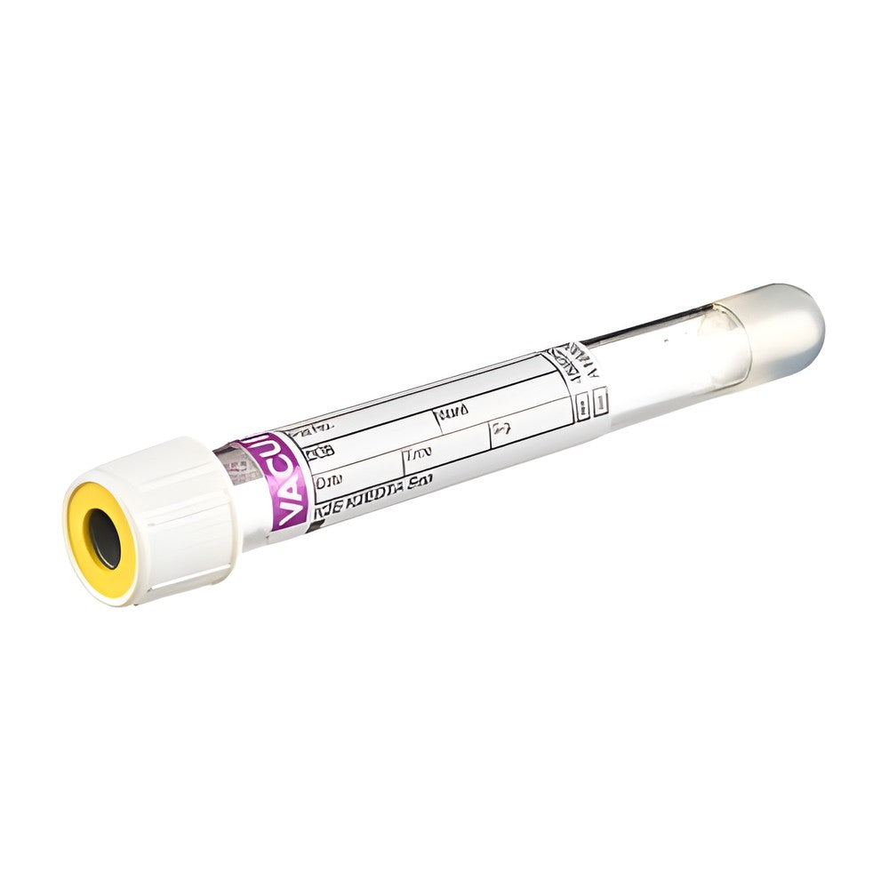 Vacuette Röhrchen 5 ml K2E K2EDTA 13x100 weiße Kappe-gelber Ring non-ridged (1200 Stück) – Greiner Bio-One