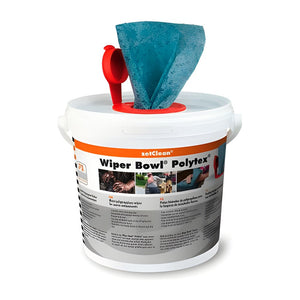Wiper Bowl Polytex, 72 Feuchte Reinigungstücher, Spendereimer – ZVG Zellstoffvertriebs